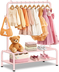 Mirolam Hanging Clothes Organizer Pink