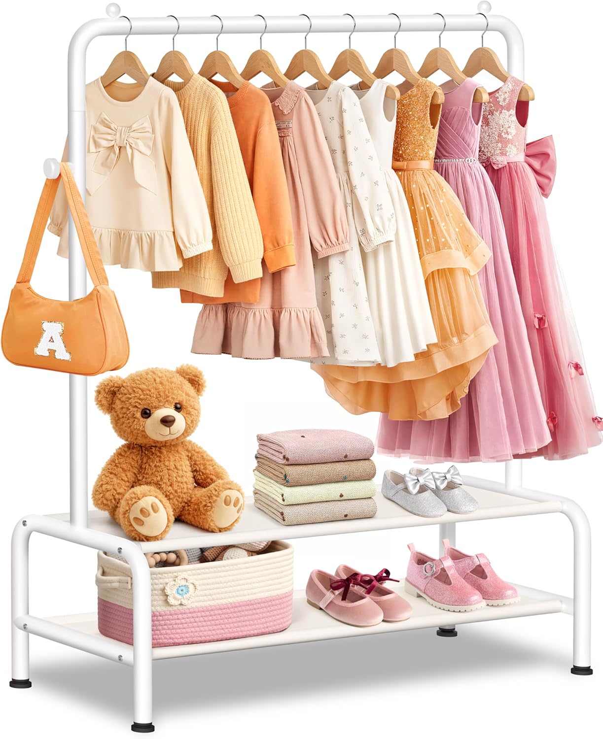 Mirolam Hanging Clothes Organizer White