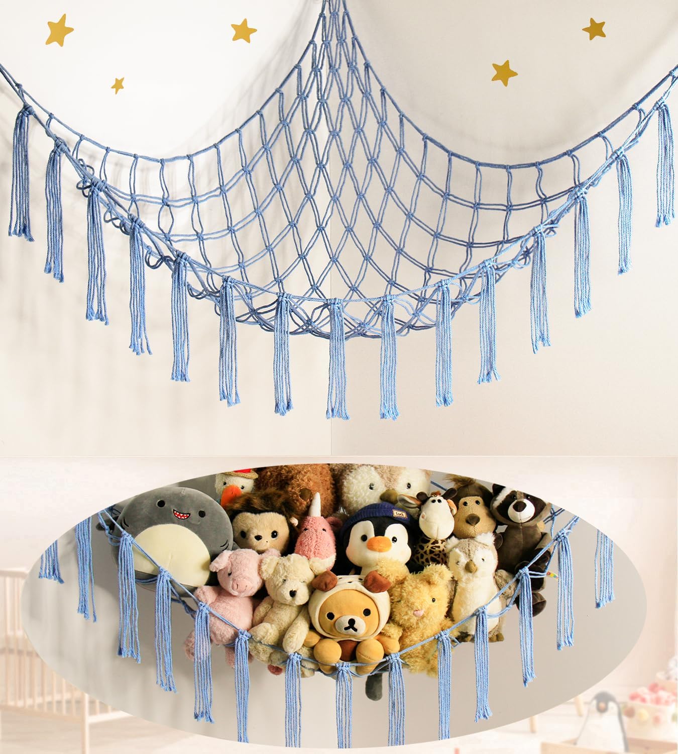 Mirolam Storage Hammock Net Blue