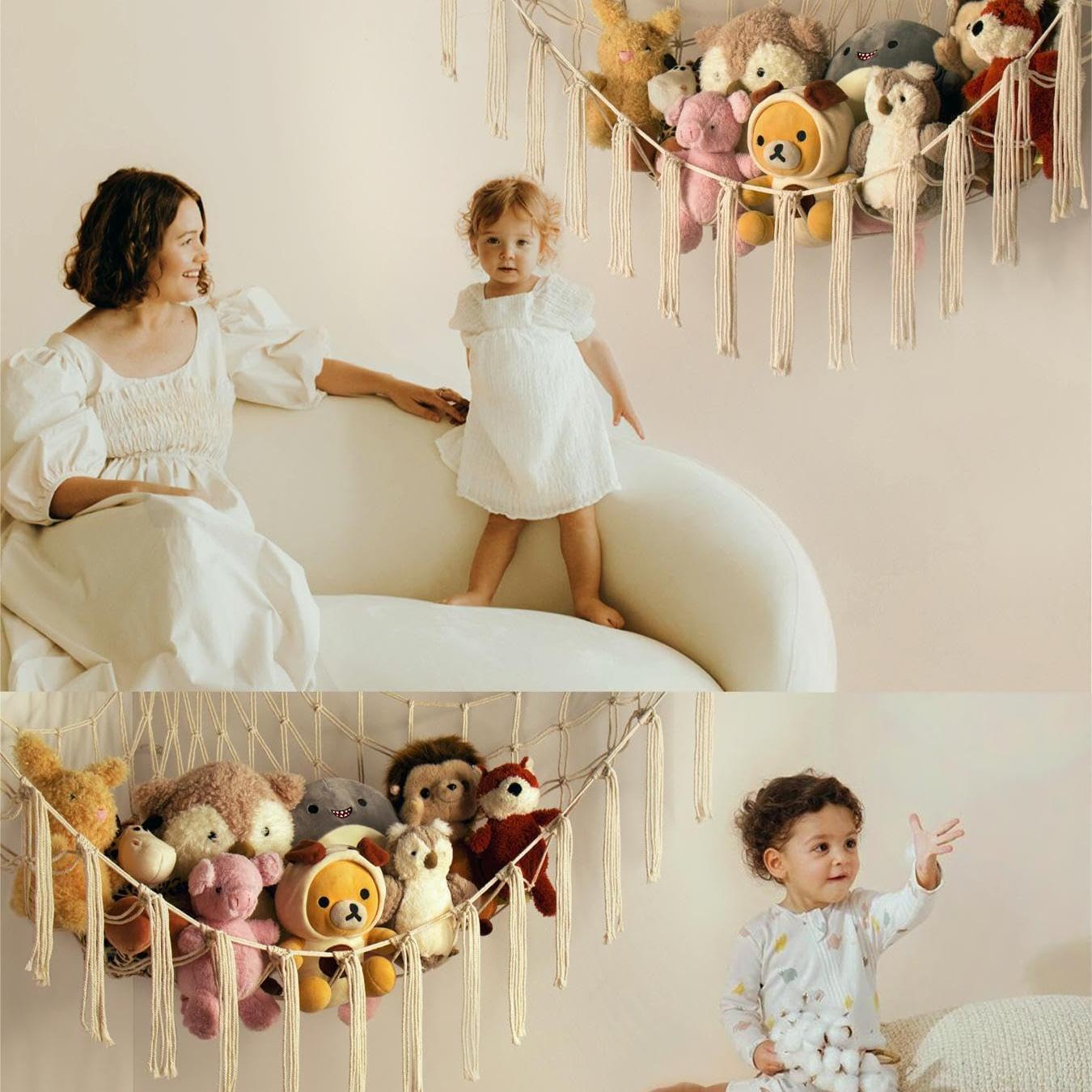 Mirolam Storage Hammock Net Beige