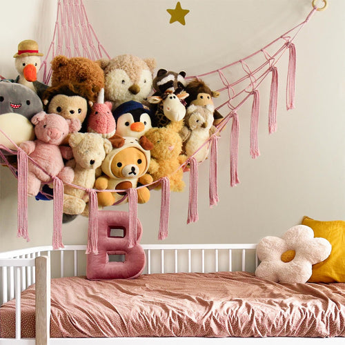 Mirolam Storage Hammock Net BabyPink