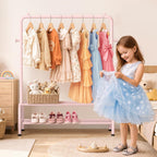 Mirolam Hanging Clothes Organizer Pink