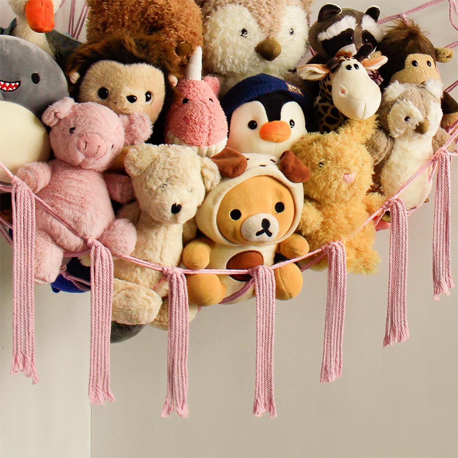 Mirolam Storage Hammock Net BabyPink