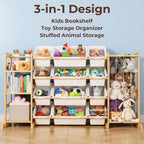 Mirolam Toy Storage Organizer White