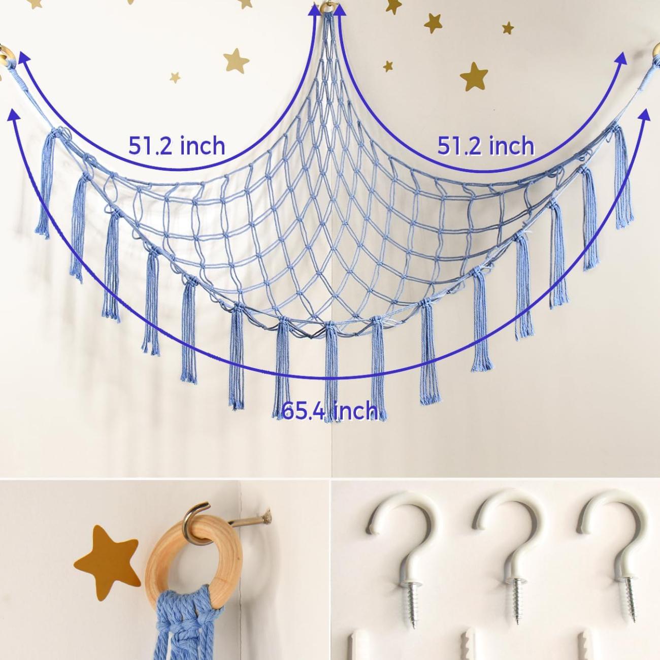 Mirolam Storage Hammock Net Blue