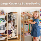 Mirolam Toy Storage Organizer White