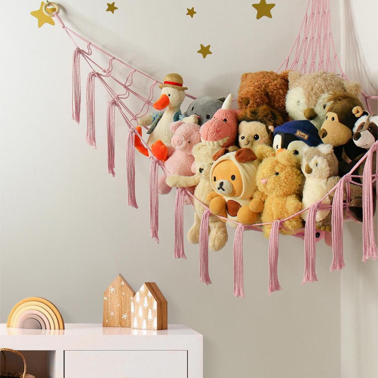 Mirolam Storage Hammock Net BabyPink