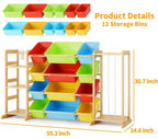 Mirolam Toy Storage Organizer Rainbow