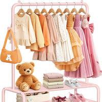 Mirolam Hanging Clothes Organizer Pink