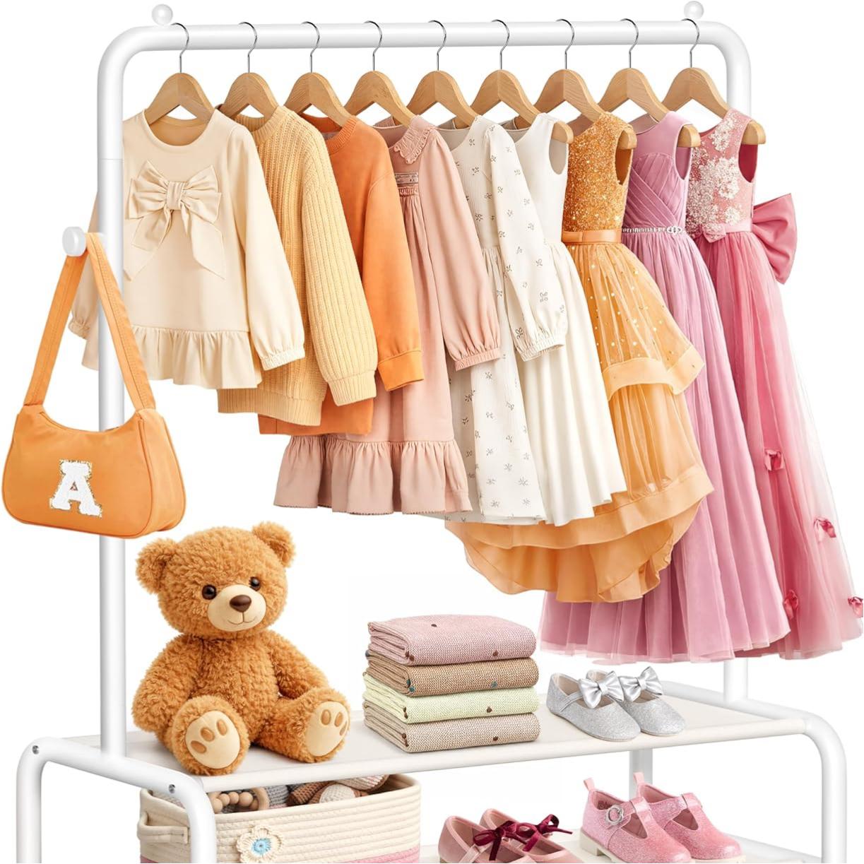 Mirolam Hanging Clothes Organizer White